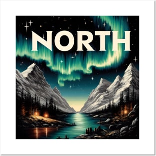 Northern Lights Painting Posters and Art